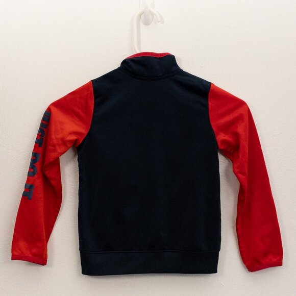 Nike Kids Warm-Up Track Jacket | Size 4T (3–4 Years) | Navy & Red “Just Do It” - Picture 4 of 5